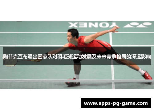 陶菲克宣布退出国家队对羽毛球运动发展及未来竞争格局的深远影响 陶菲克宣布退出国家队对羽毛球运动发展及未来竞争格局的深远影响